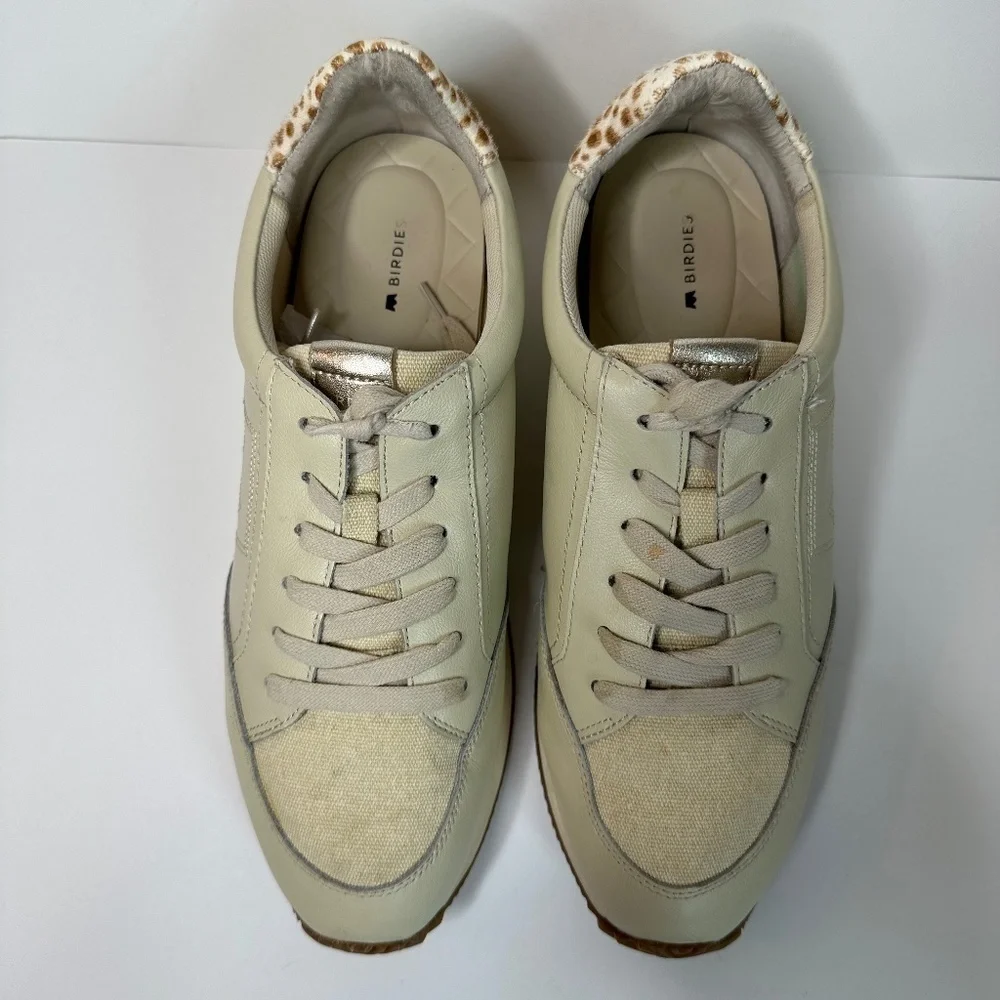 Birdies The Roadrunner Low Top Retro Lace Up Shoes in Dune Women's Size 11